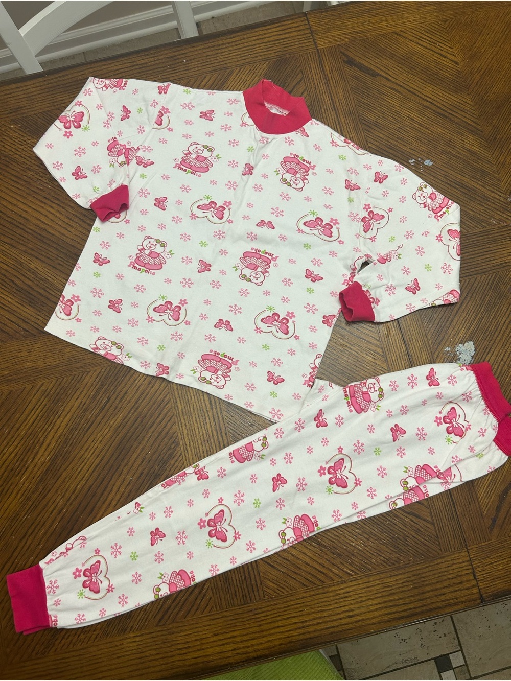 NEW 100% cotton girls 2pcs pajamas set size 8